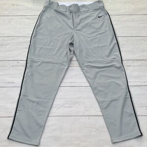 Nike Vapor Select Baseball Pants Gray Black Mens Size Medium BQ5489-058